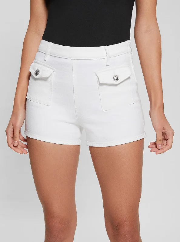 Instant Savings Await!White Zelia Denim Short