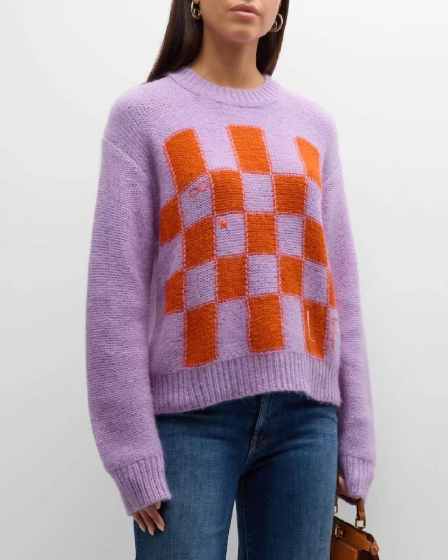 Janell Sweater In Soft Purple