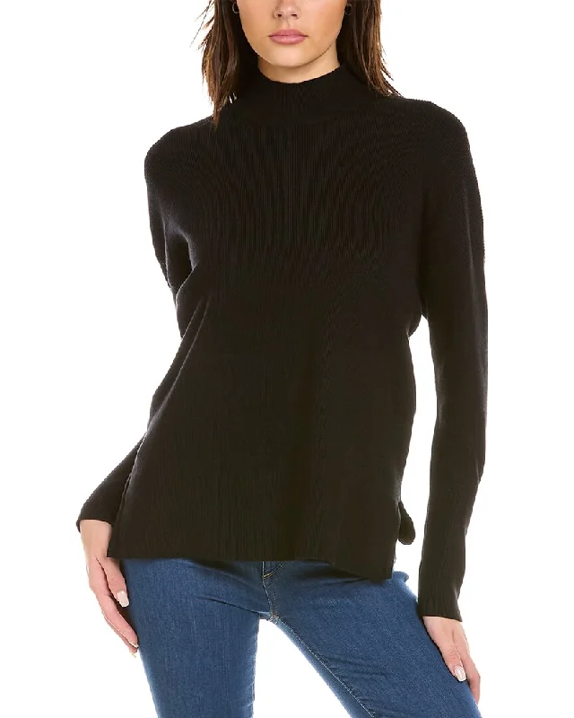 Joan Vass Mock Neck Pullover