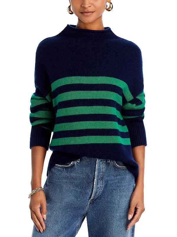 The Lucca Womens Striped Wool Pullover Sweater