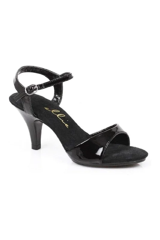 305-JULIET Sandal  | Black  Patent