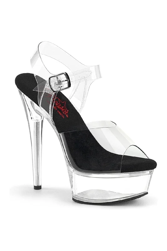 EXCITE-608 Clear Vinyl Sandal