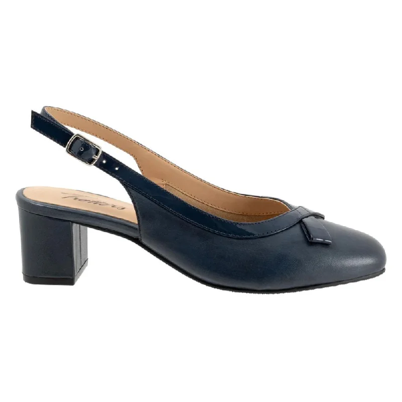 Trotters Dalani Navy Leather Pump (Women's)