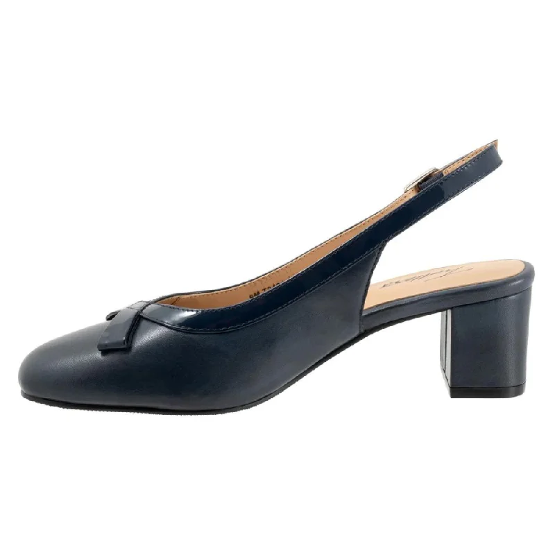 Trotters Dalani Navy Leather Pump (Women's)