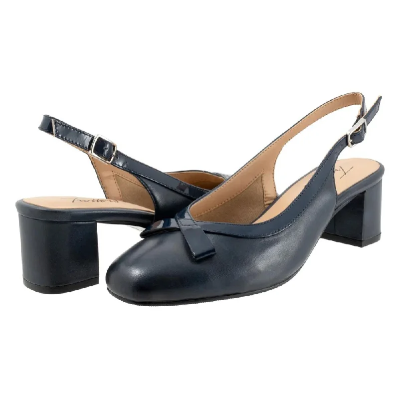 Trotters Dalani Navy Leather Pump (Women's)