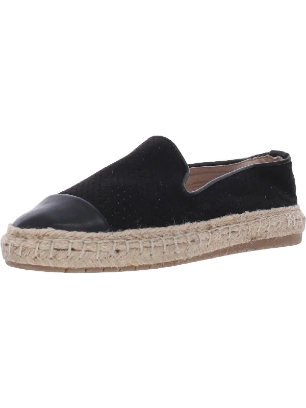 Jonii Womens Faux Leather Flats Espadrilles