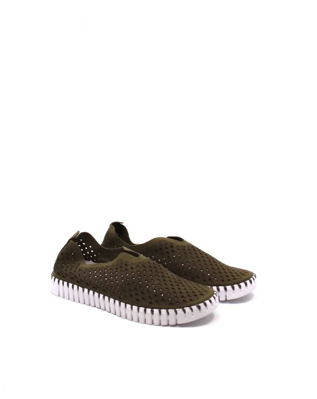 Tulip 139 Slip On In Deep Olive