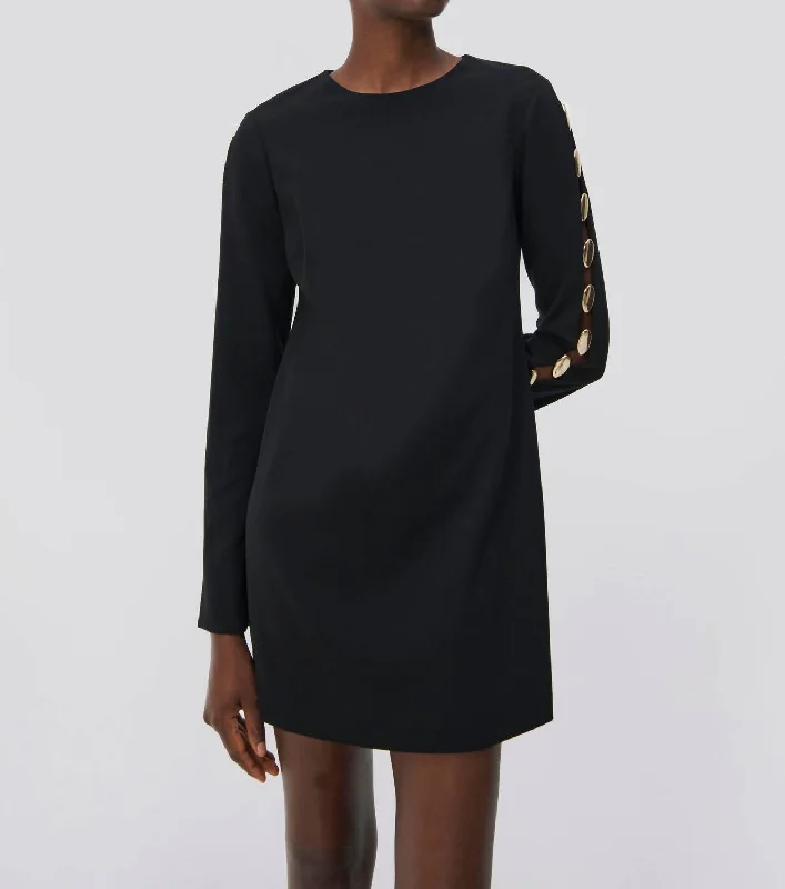 Mega Sale Happening Now!Joisian Long Sleeve Mini Dress In Black