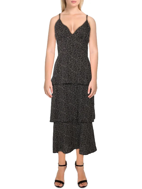 Get More, Spend Less – Shop Now!Womens Tiered Calf Midi Dress