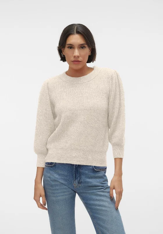 Shop Today, Save Tomorrow!Vero Moda Three Quarter Sleeve Jumper, Birch