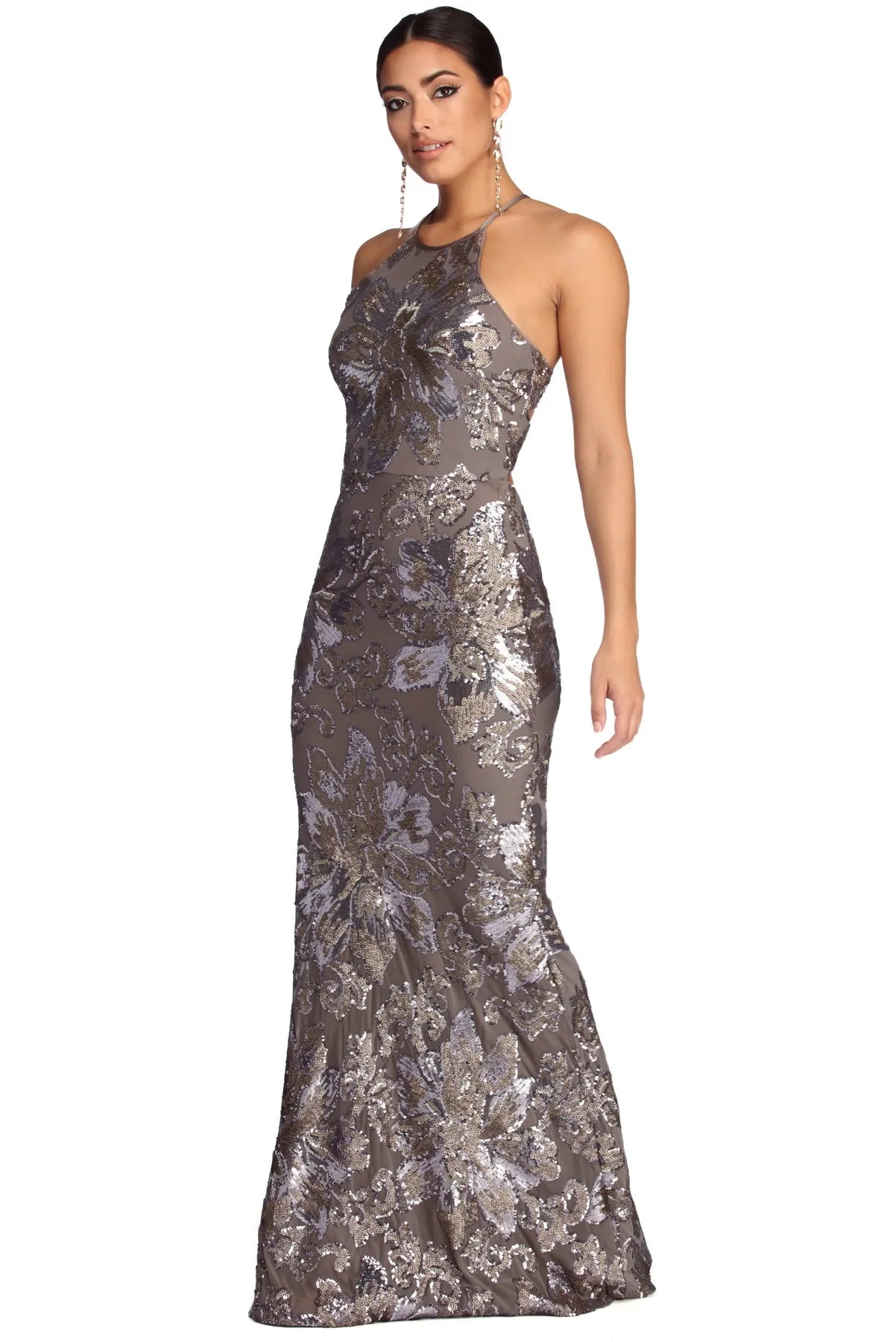 Flash Sale – Act Fast!Aaliyah Formal Sequin Open Back Dress