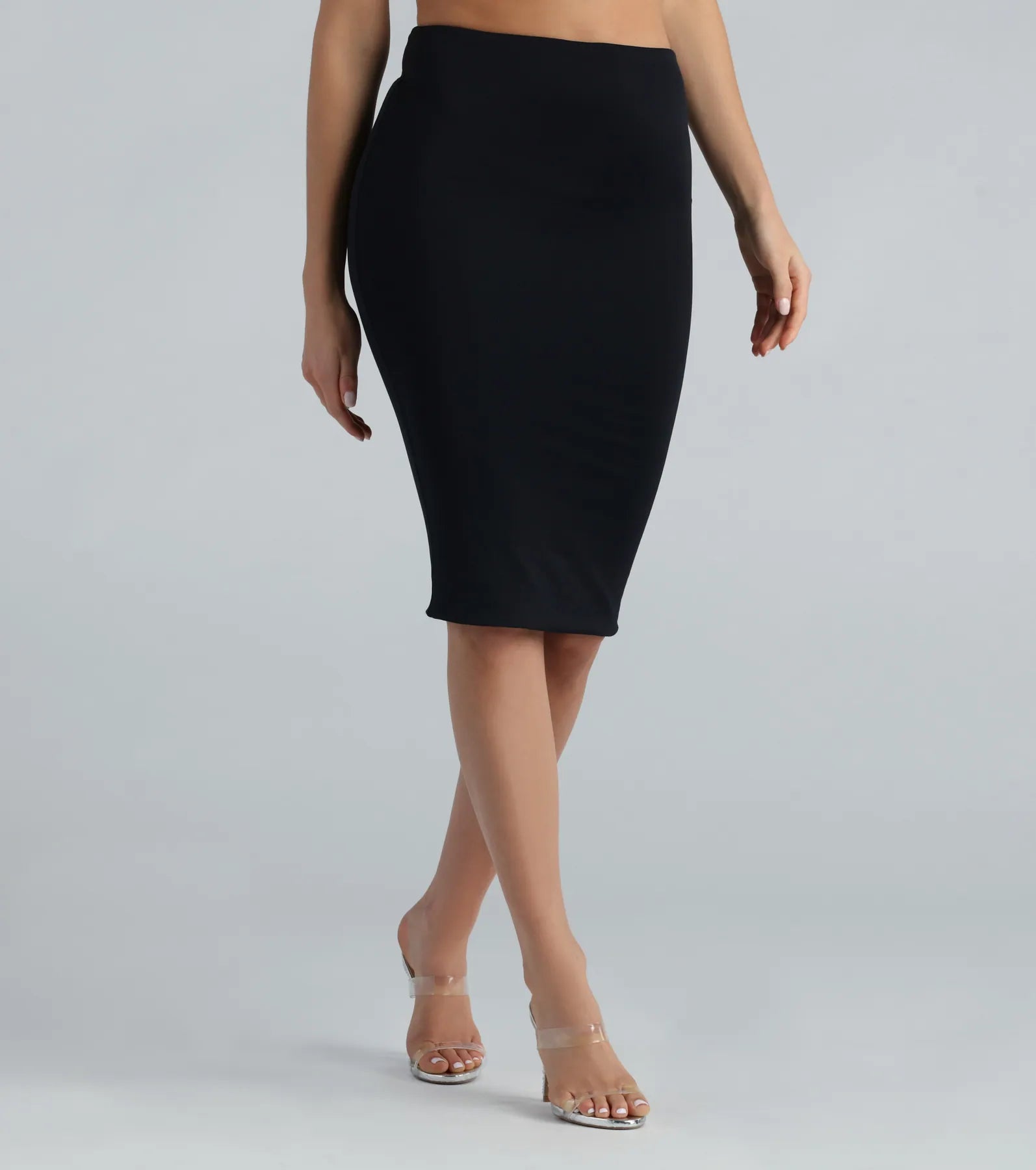 Buy One, Get One Free!Seamless Smooth Knit High-Rise Pencil Skirt