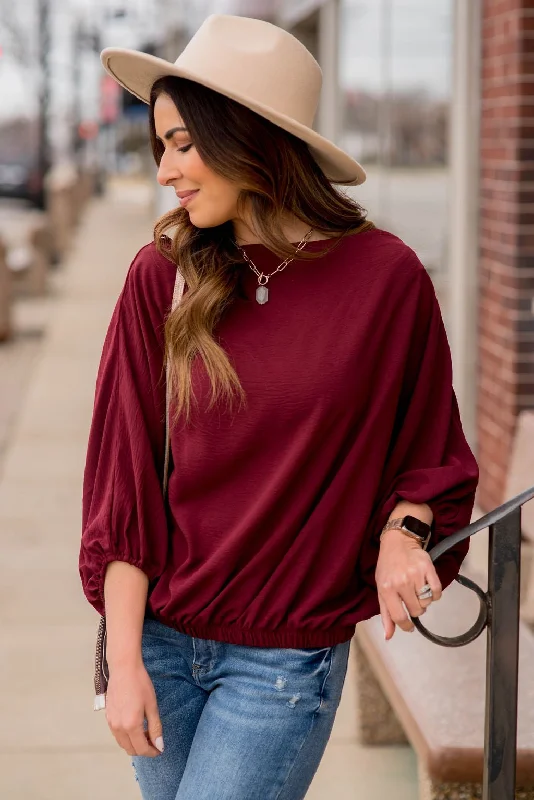 Seasonal Sale – Shop Now!Bold & Sassy 3/4 Sleeve Blouse