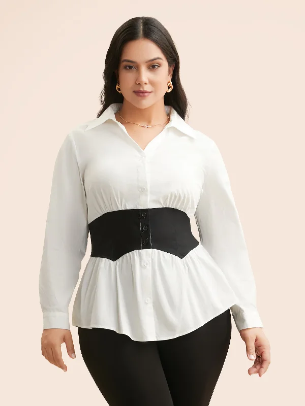 Your Favorite Sale is Back!Shirt Collar Contrast Patchwork Shirt