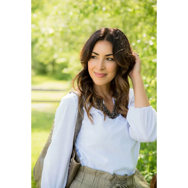Hottest Discounts of the Year!All the Details Ruffle Blouse