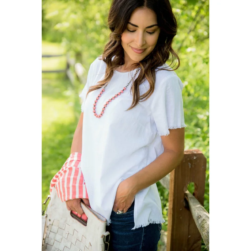 Don’t Wait – Deals Won’t Last!Fringe Trim Blouse