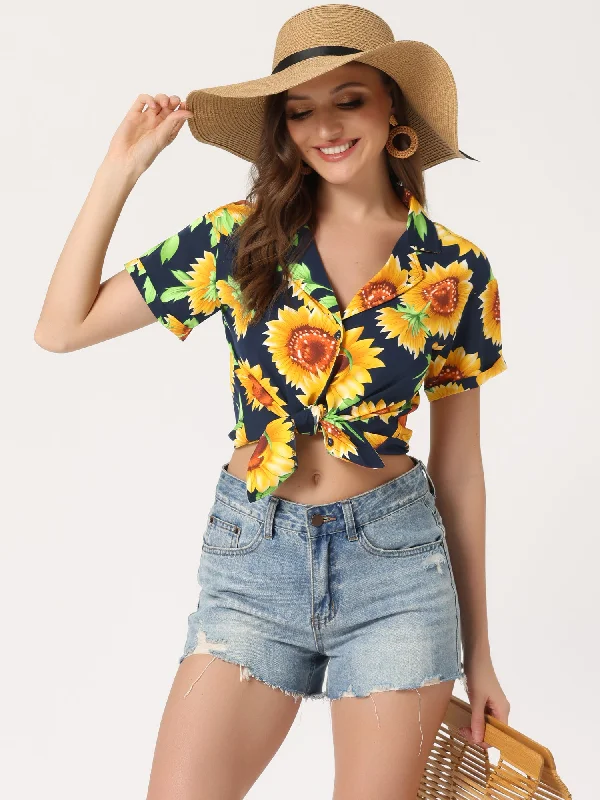 Only a Few Left – Order Now!Hawaiian Floral Leaves Tropical Button Down Shirt
