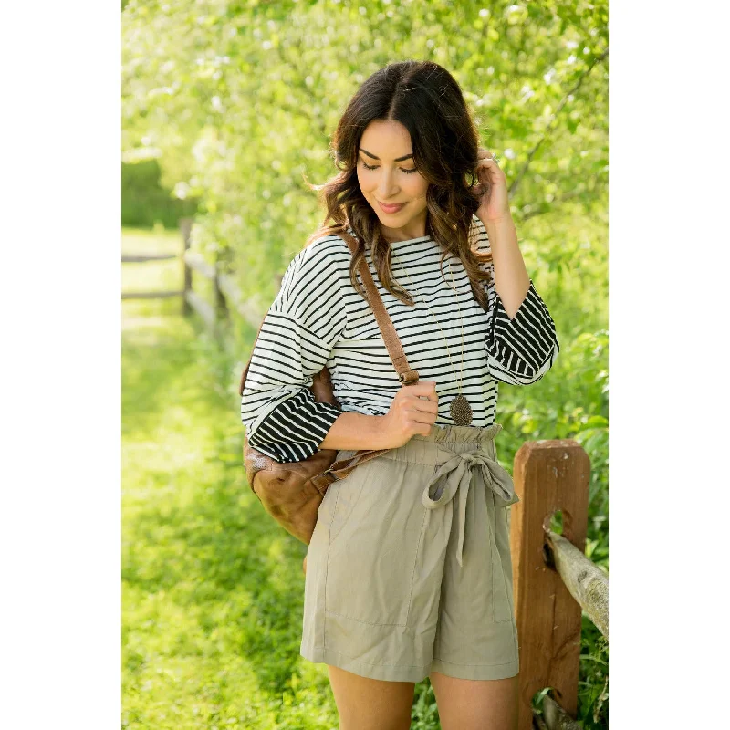 Today’s Deals, Tomorrow’s Regrets!Striped Trim Top